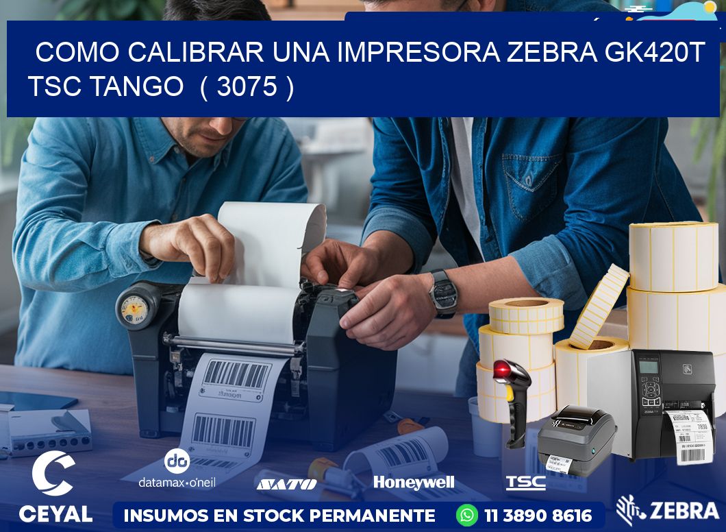 como calibrar una impresora zebra gk420t TSC TANGO  ( 3075 )