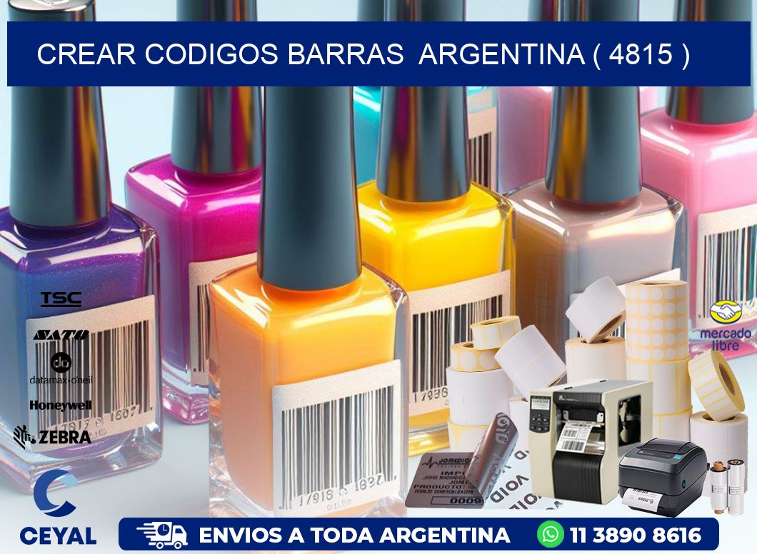 crear codigos barras  argentina ( 4815 )