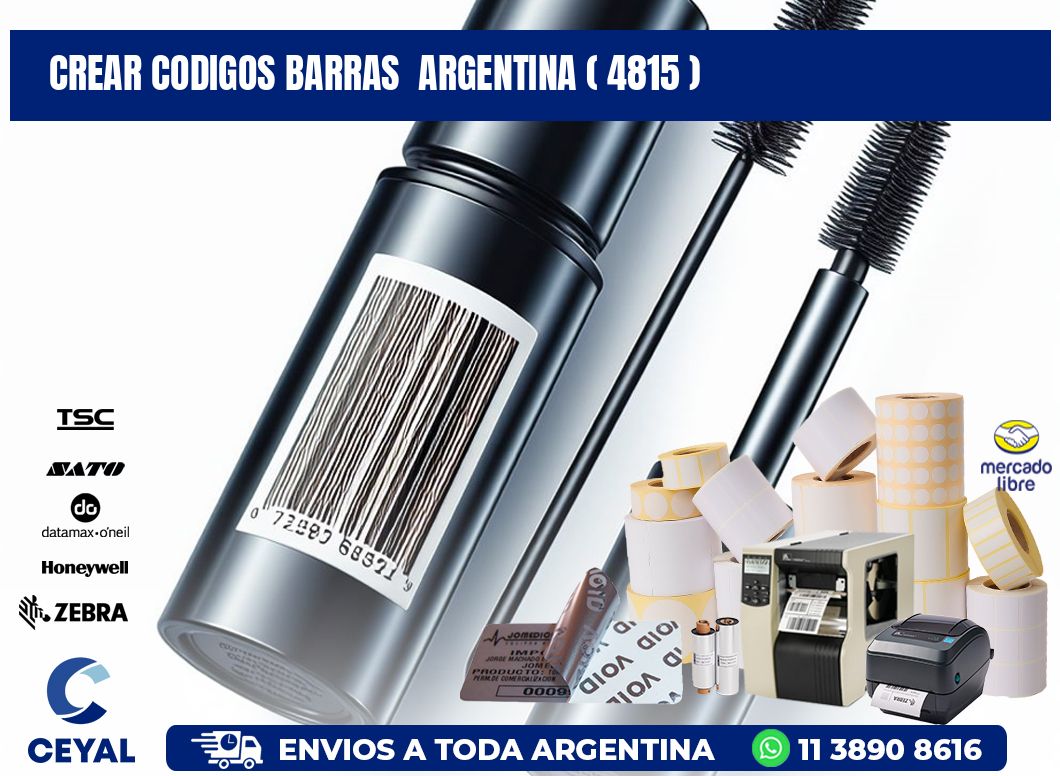 crear codigos barras  argentina ( 4815 )