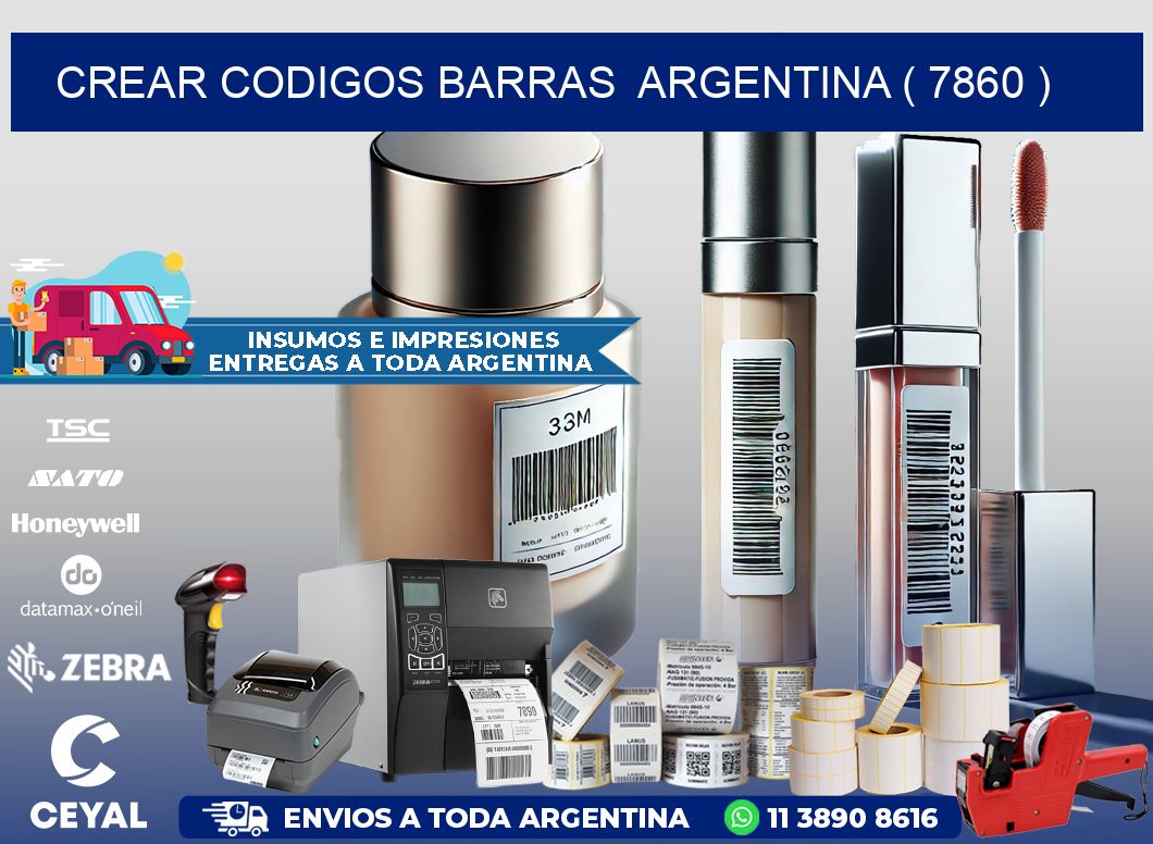 crear codigos barras  argentina ( 7860 )