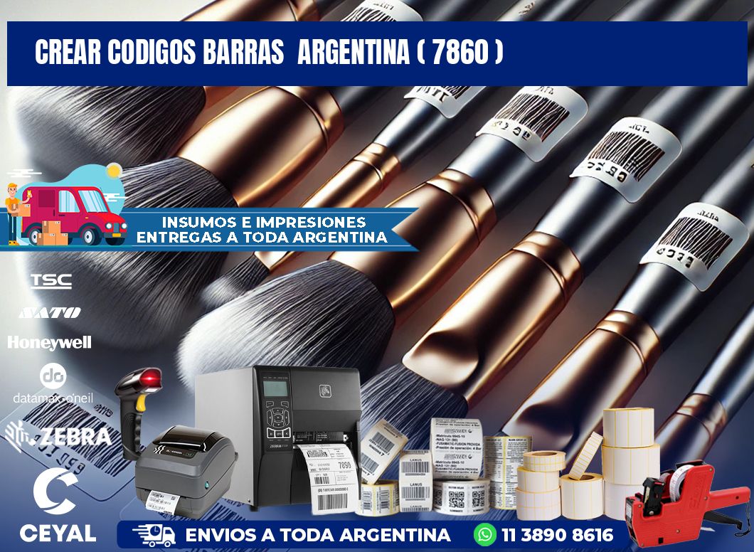 crear codigos barras  argentina ( 7860 )