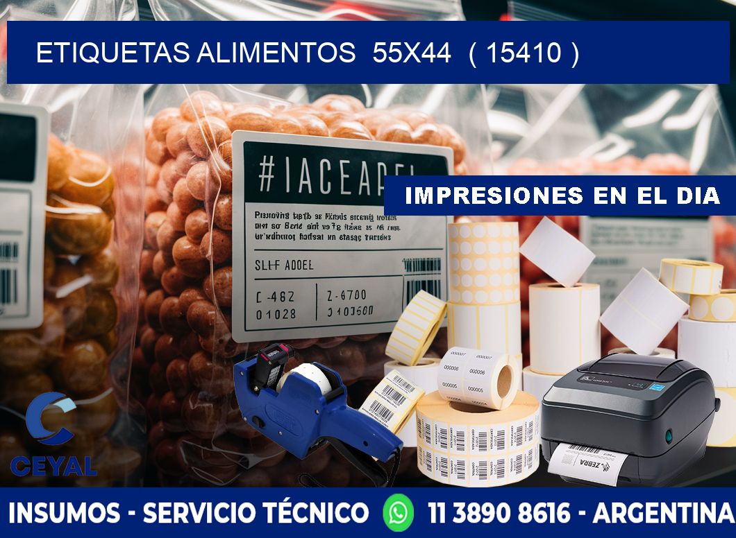 etiquetas alimentos  55x44  ( 15410 )