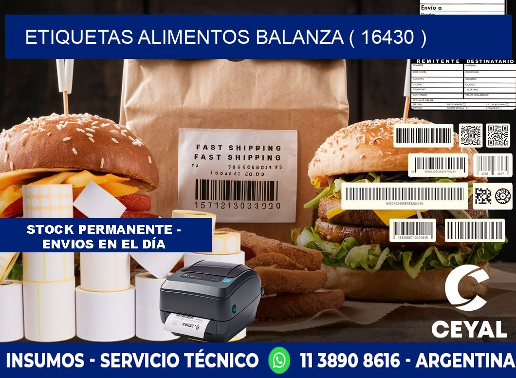 etiquetas alimentos balanza ( 16430 )