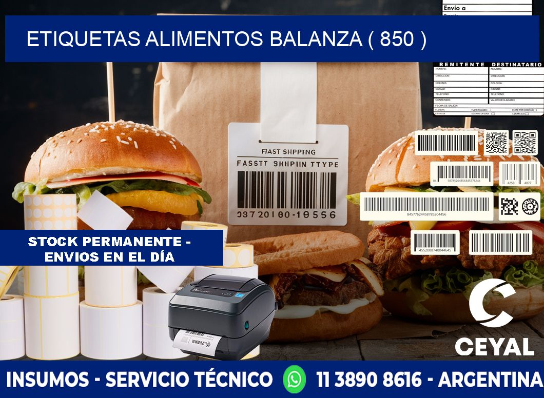 etiquetas alimentos balanza ( 850 )