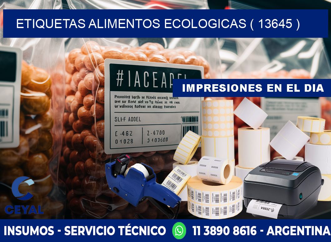 etiquetas alimentos ecologicas ( 13645 )