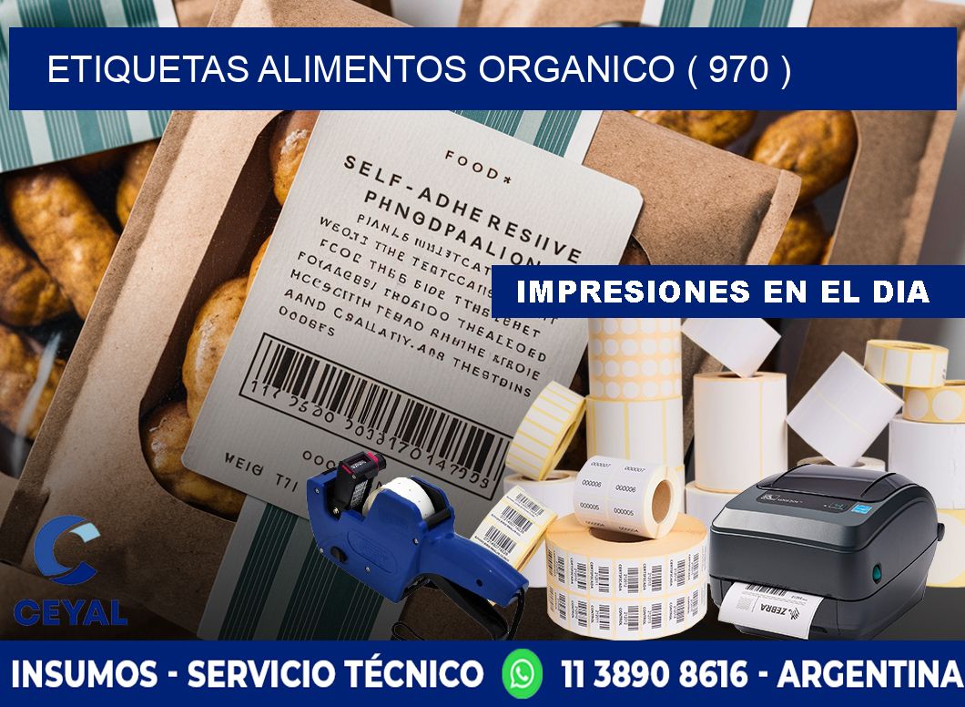 etiquetas alimentos organico ( 970 )