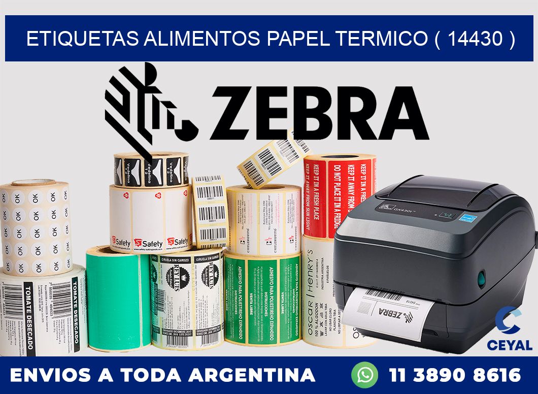 etiquetas alimentos papel termico ( 14430 )