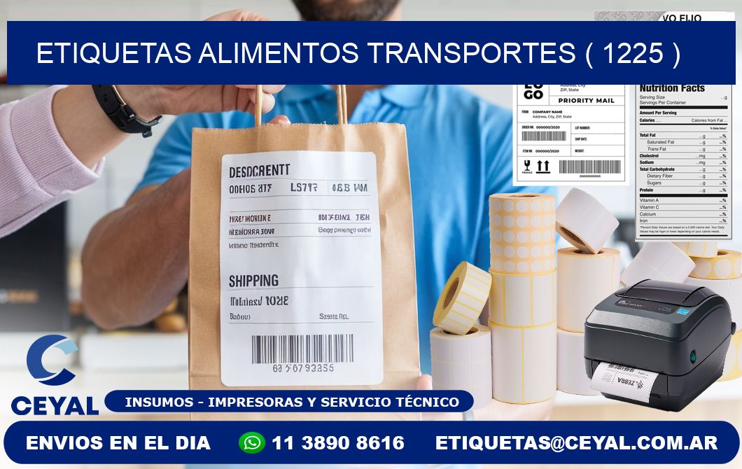 etiquetas alimentos transportes ( 1225 )
