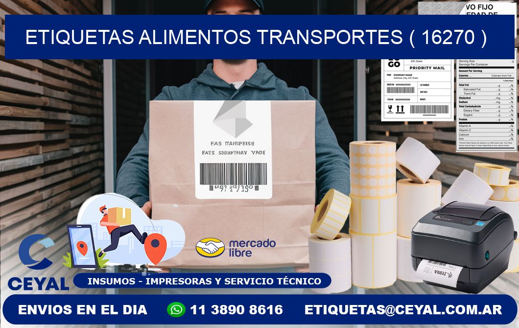 etiquetas alimentos transportes ( 16270 )