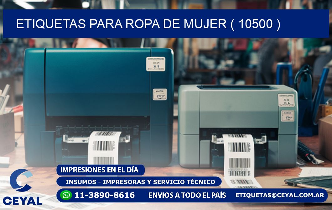 etiquetas para ropa de mujer ( 10500 )