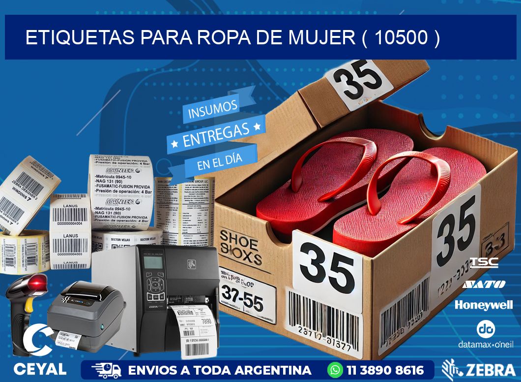 etiquetas para ropa de mujer ( 10500 )
