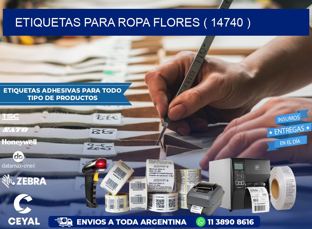 etiquetas para ropa flores ( 14740 )