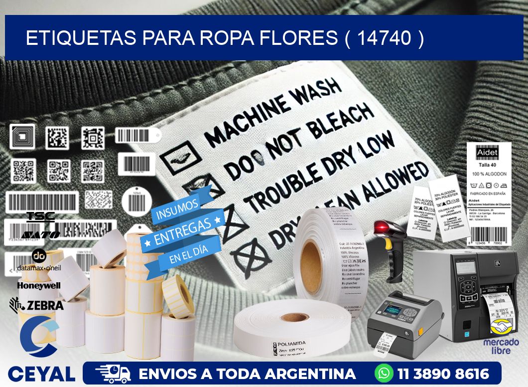 etiquetas para ropa flores ( 14740 )