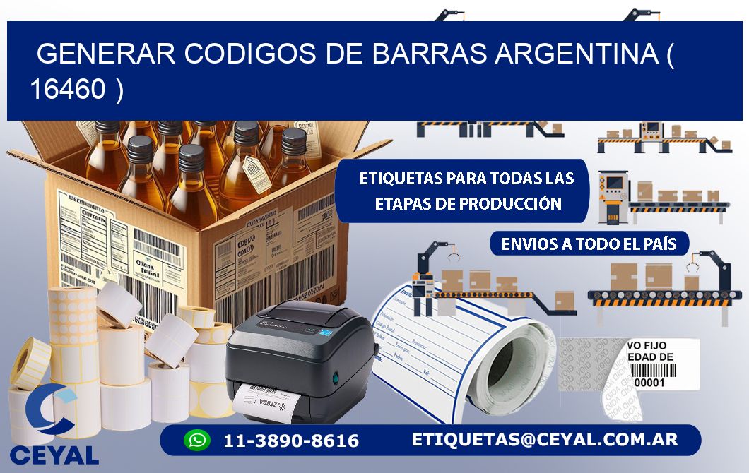 generar codigos de barras argentina ( 16460 )