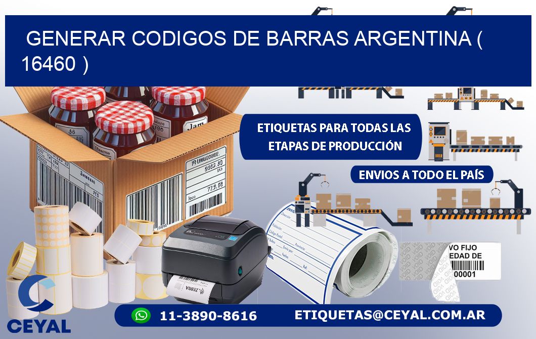 generar codigos de barras argentina ( 16460 )