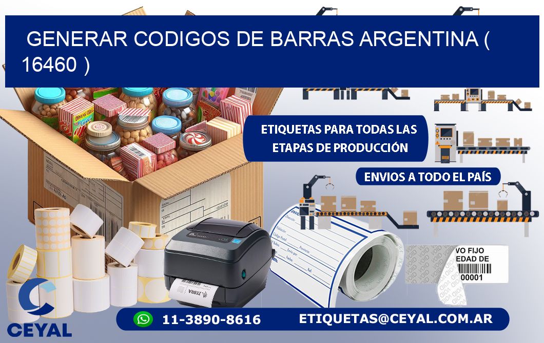 generar codigos de barras argentina ( 16460 )