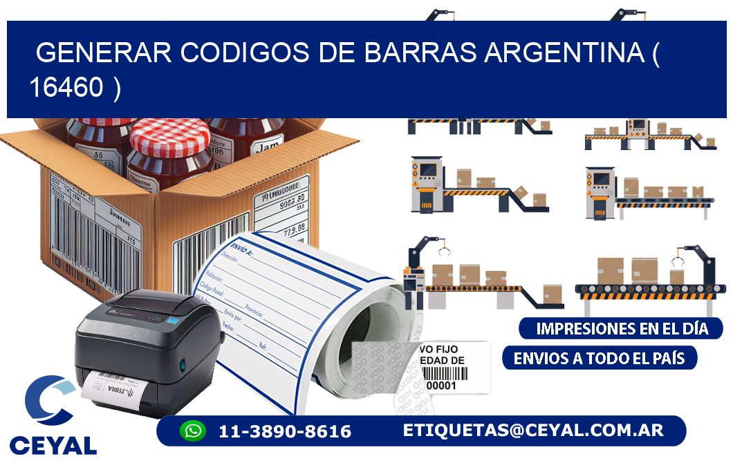 generar codigos de barras argentina ( 16460 )