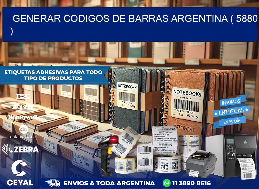 generar codigos de barras argentina ( 5880 )