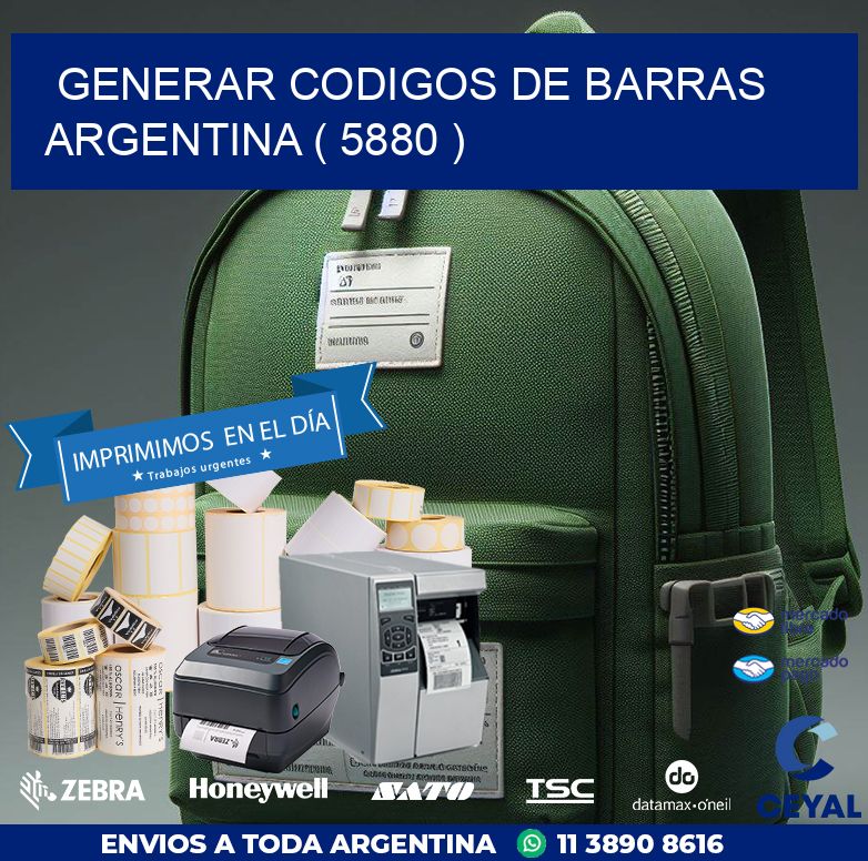 generar codigos de barras argentina ( 5880 )