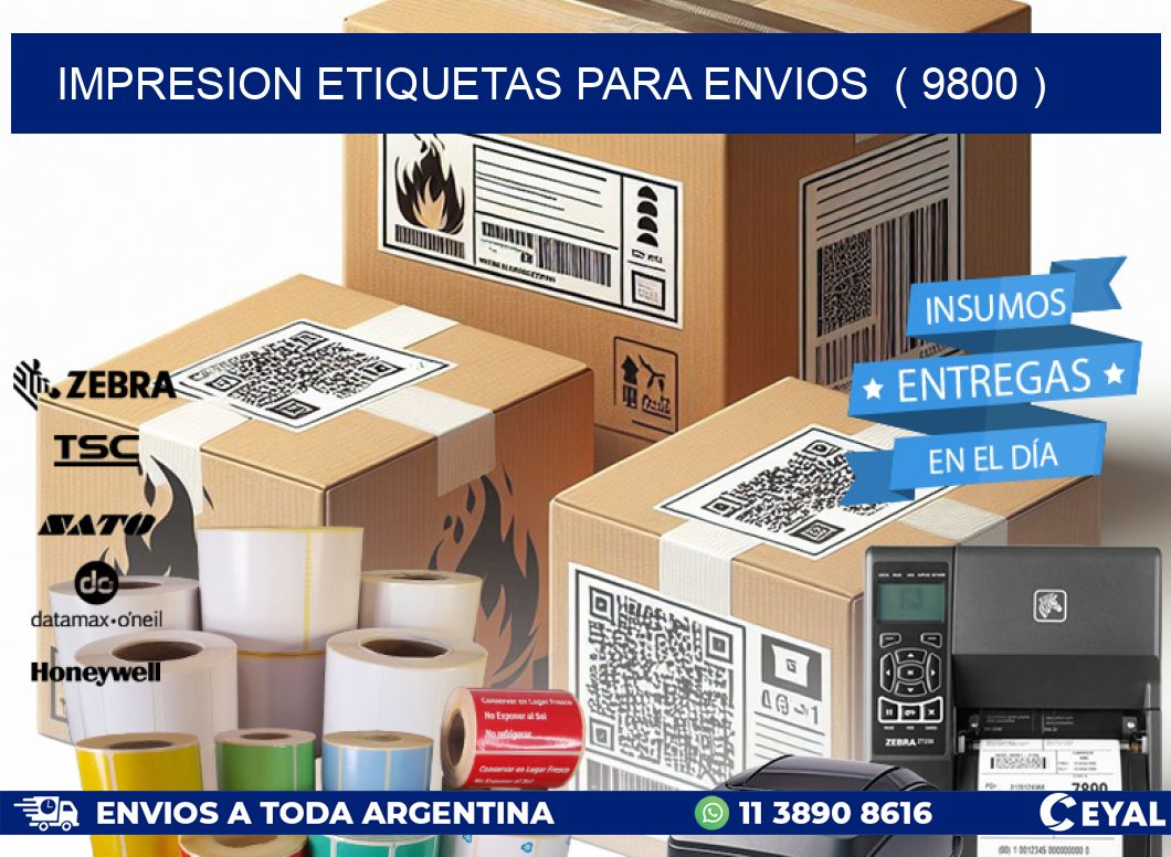 impresion etiquetas para envios  ( 9800 )