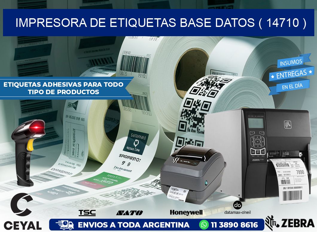 impresora de etiquetas base datos ( 14710 )