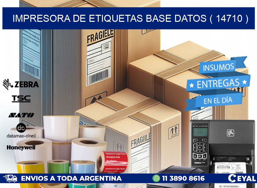 impresora de etiquetas base datos ( 14710 )