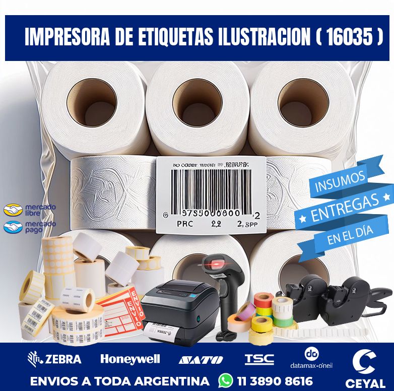 impresora de etiquetas ilustracion ( 16035 )