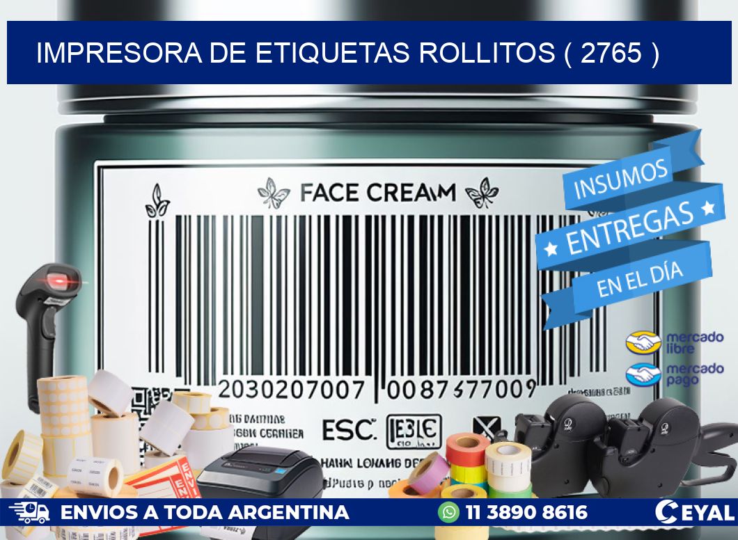 impresora de etiquetas rollitos ( 2765 )