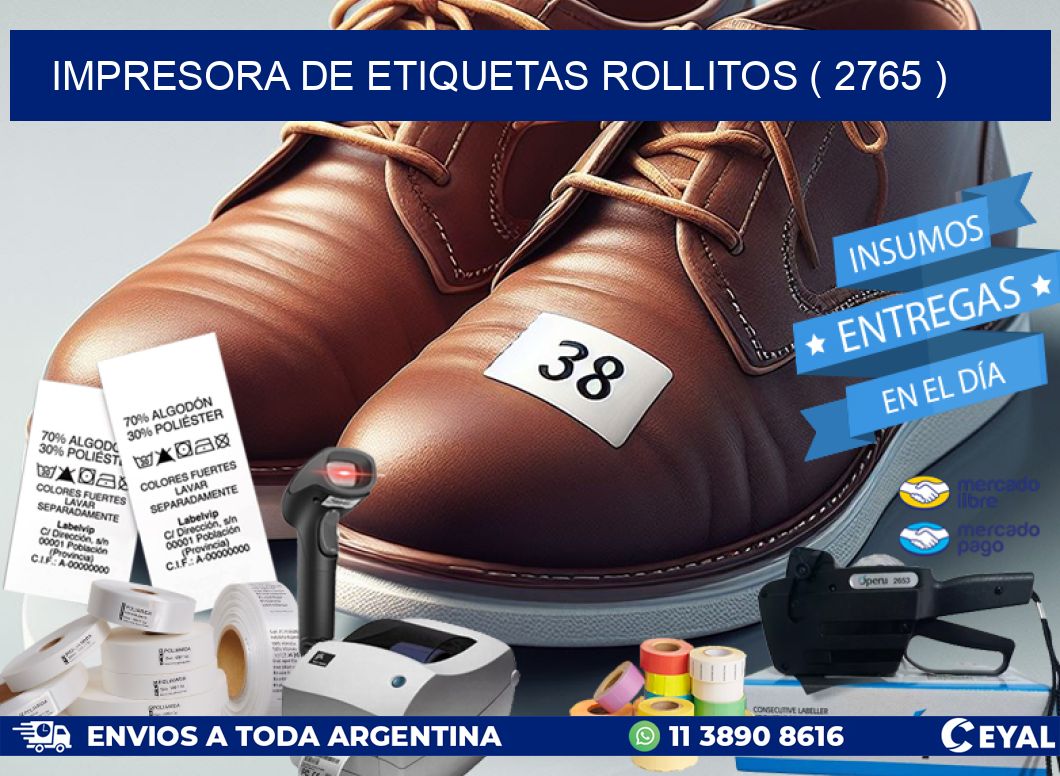 impresora de etiquetas rollitos ( 2765 )