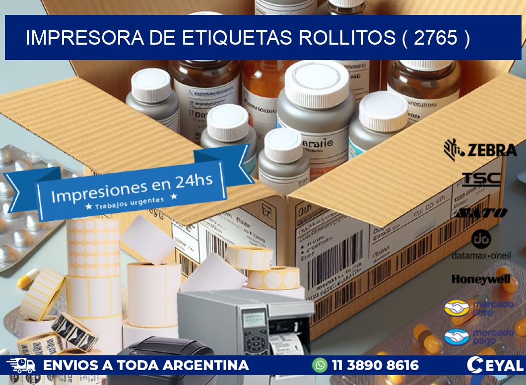 impresora de etiquetas rollitos ( 2765 )