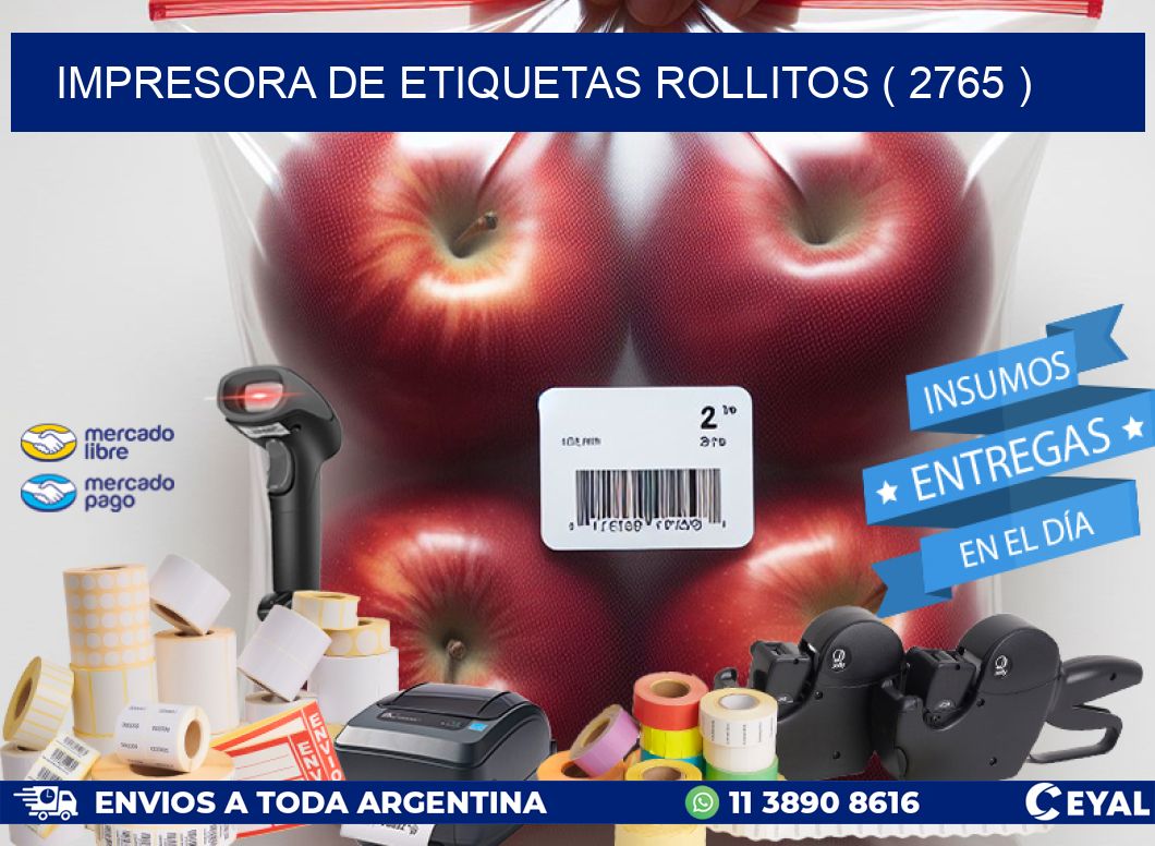 impresora de etiquetas rollitos ( 2765 )
