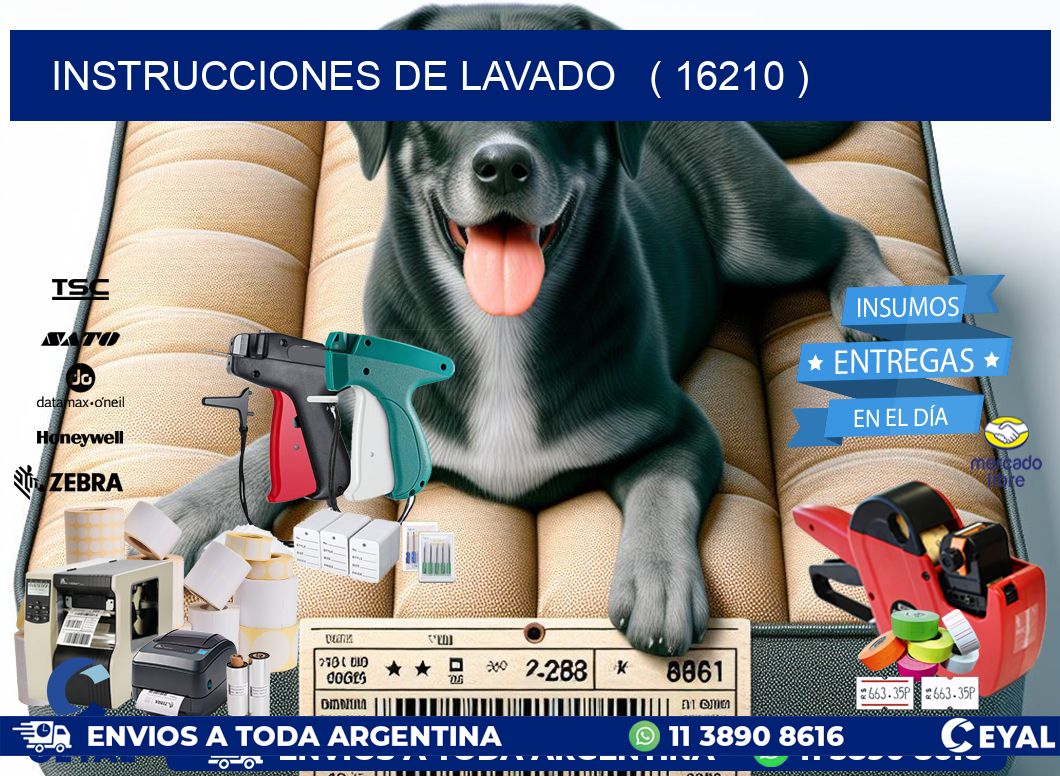 instrucciones de lavado   ( 16210 )