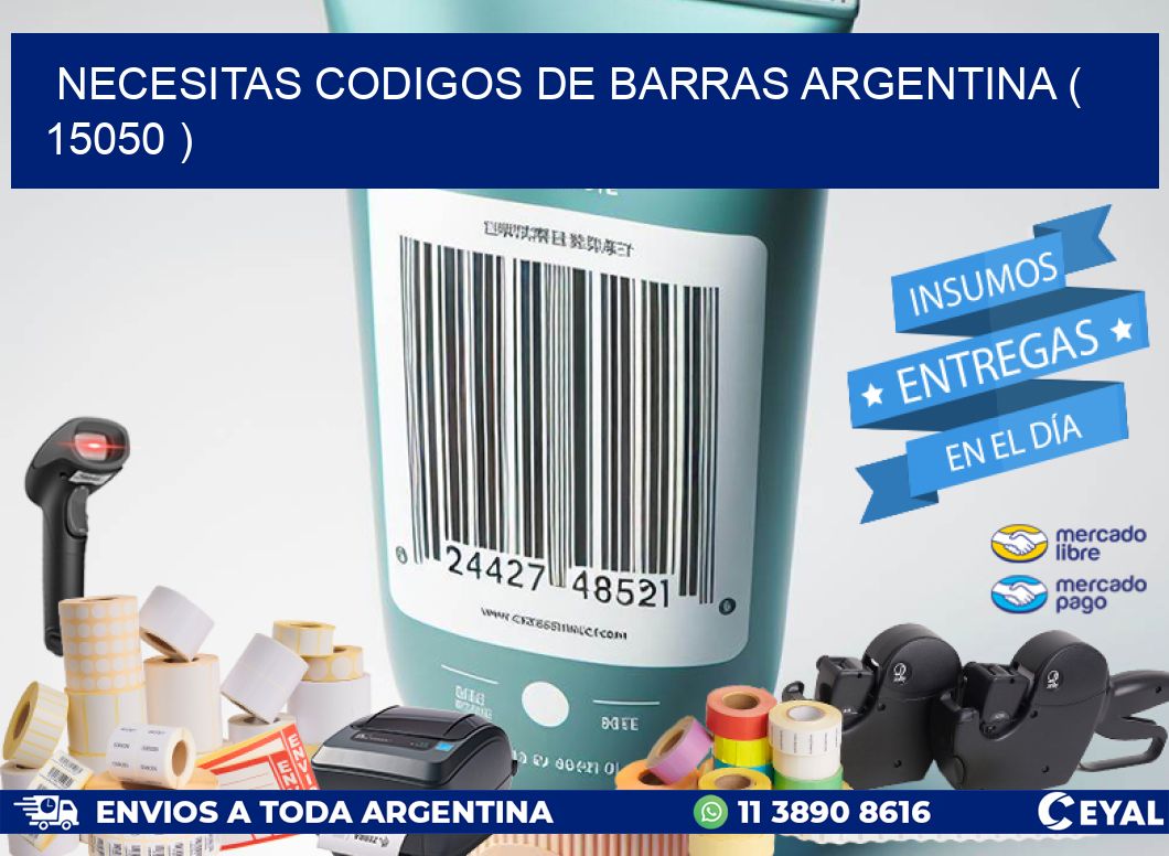 necesitas codigos de barras argentina ( 15050 )