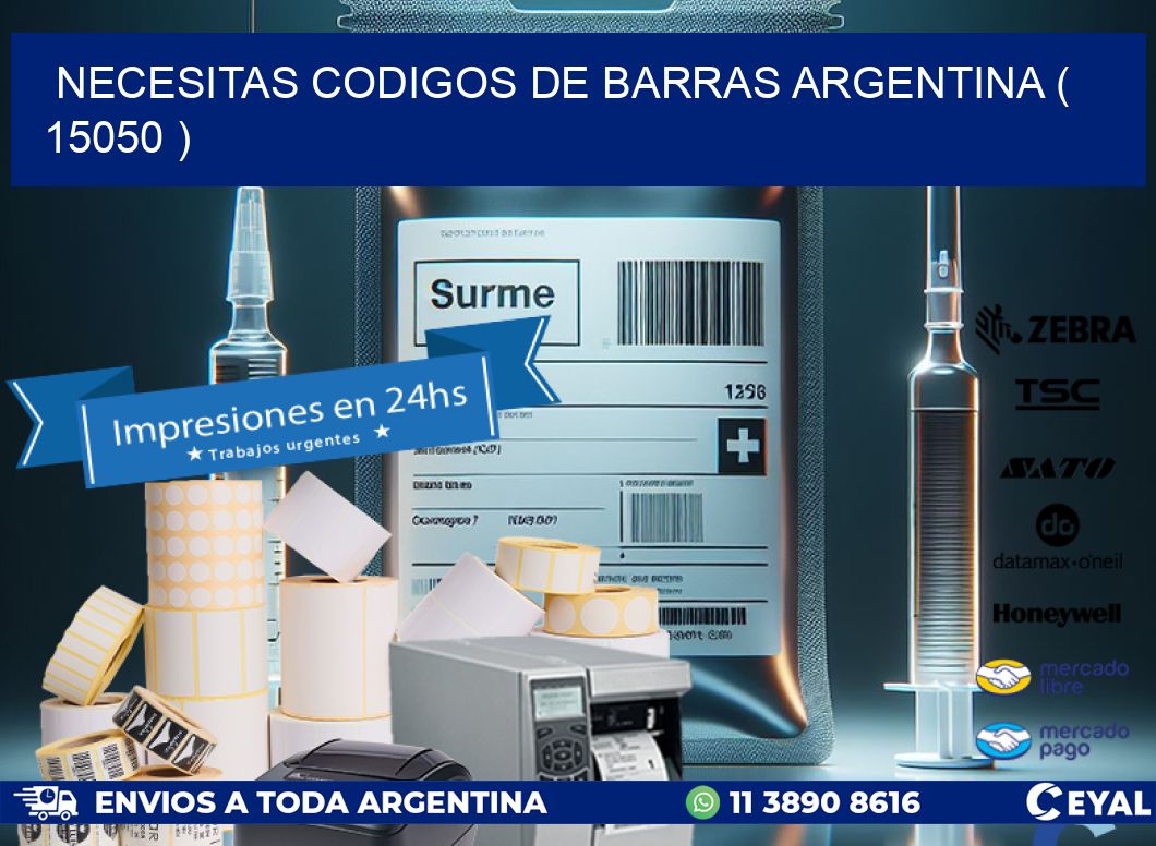 necesitas codigos de barras argentina ( 15050 )
