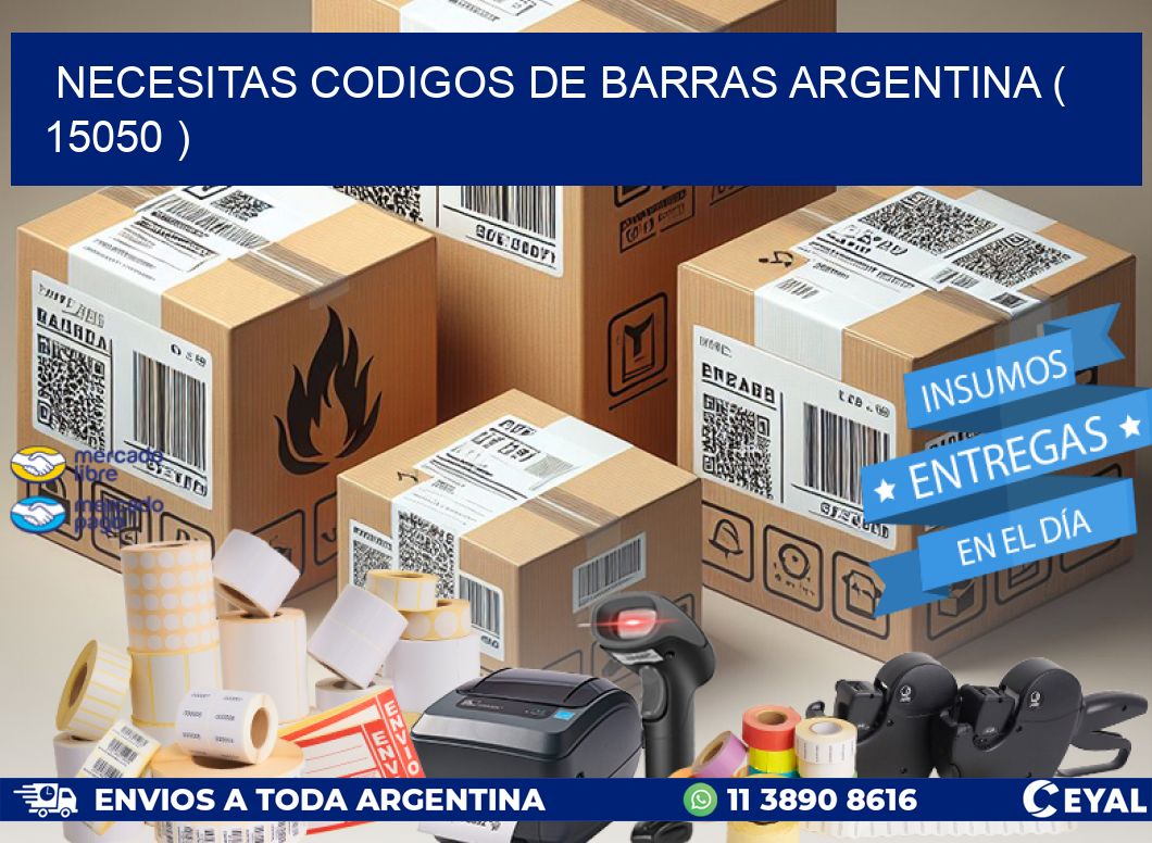 necesitas codigos de barras argentina ( 15050 )