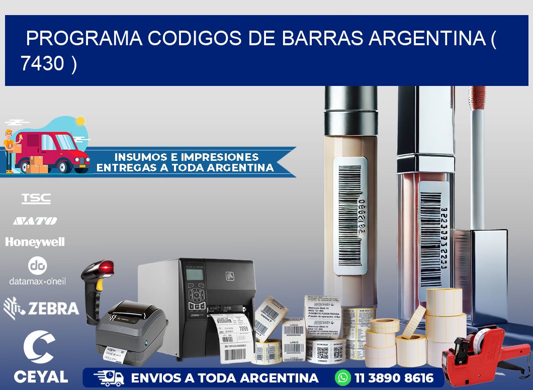 programa codigos de barras argentina ( 7430 )