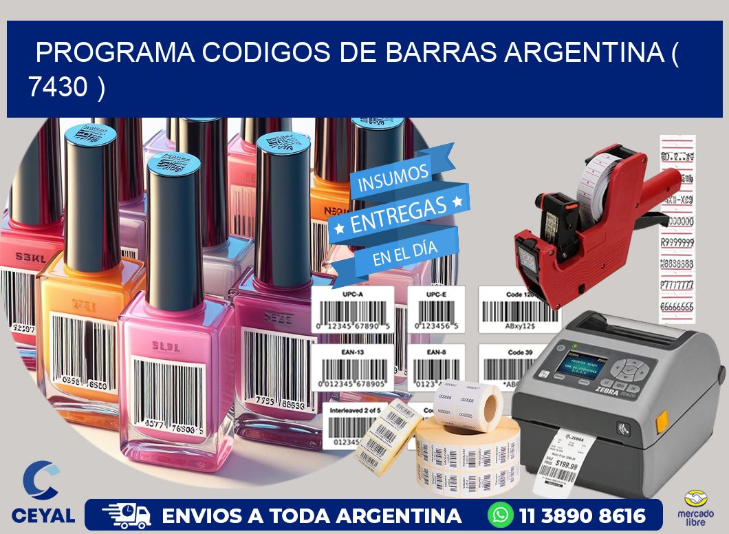 programa codigos de barras argentina ( 7430 )