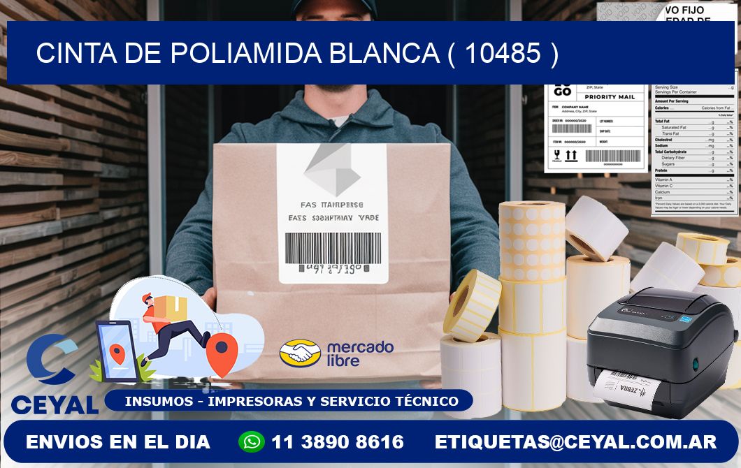CINTA DE POLIAMIDA BLANCA ( 10485 )
