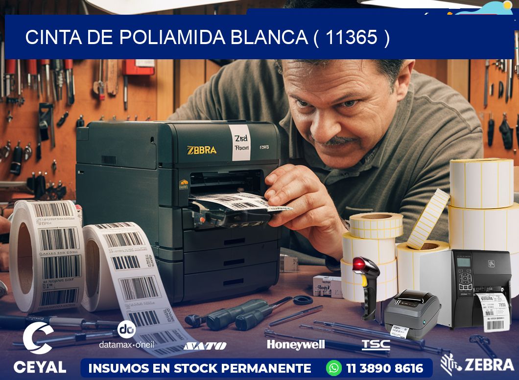 CINTA DE POLIAMIDA BLANCA ( 11365 )