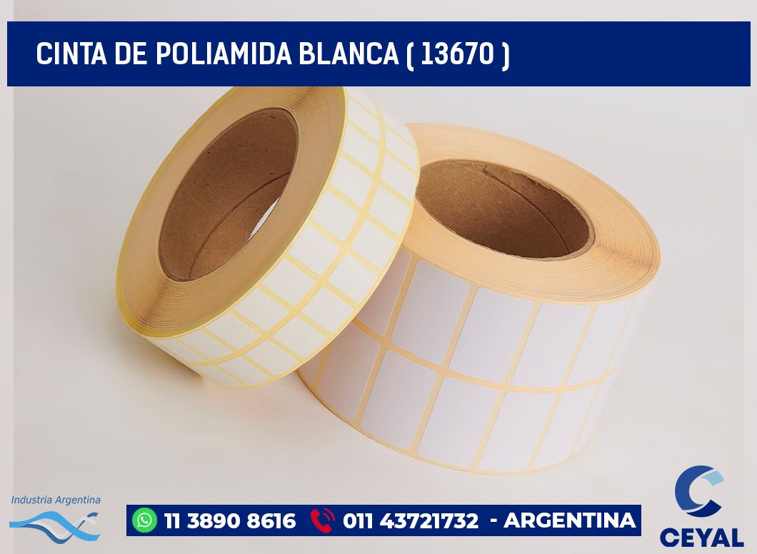 CINTA DE POLIAMIDA BLANCA ( 13670 )