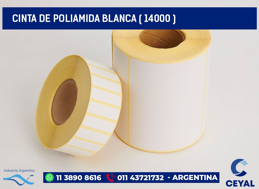 CINTA DE POLIAMIDA BLANCA ( 14000 )