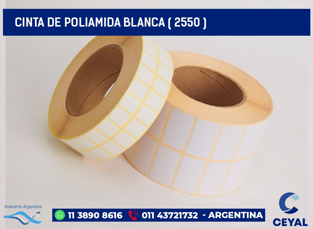 CINTA DE POLIAMIDA BLANCA ( 2550 )