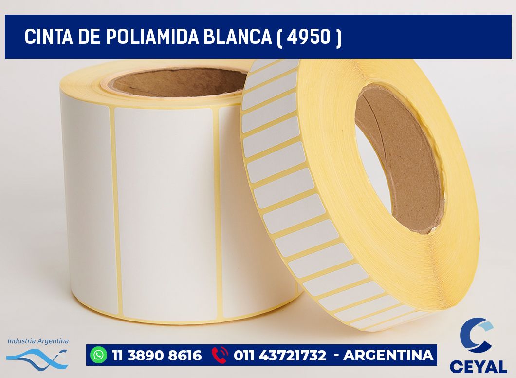 CINTA DE POLIAMIDA BLANCA ( 4950 )