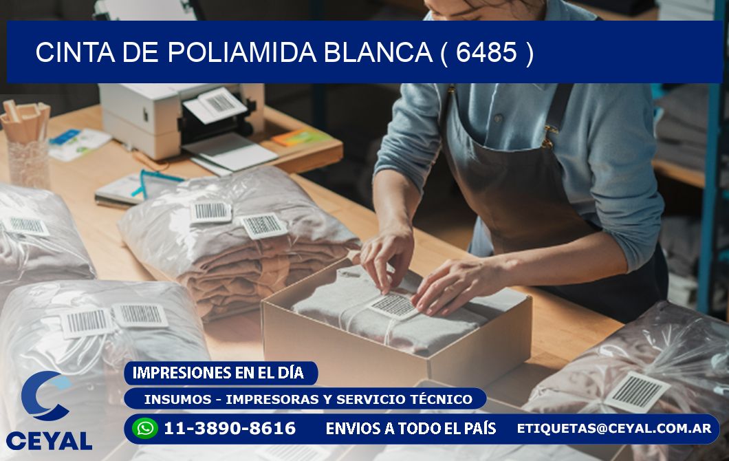 CINTA DE POLIAMIDA BLANCA ( 6485 )