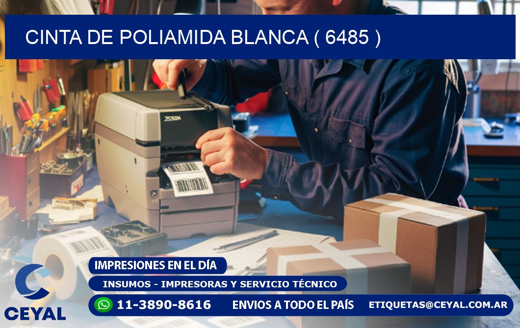CINTA DE POLIAMIDA BLANCA ( 6485 )