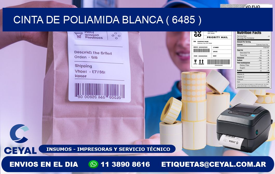 CINTA DE POLIAMIDA BLANCA ( 6485 )