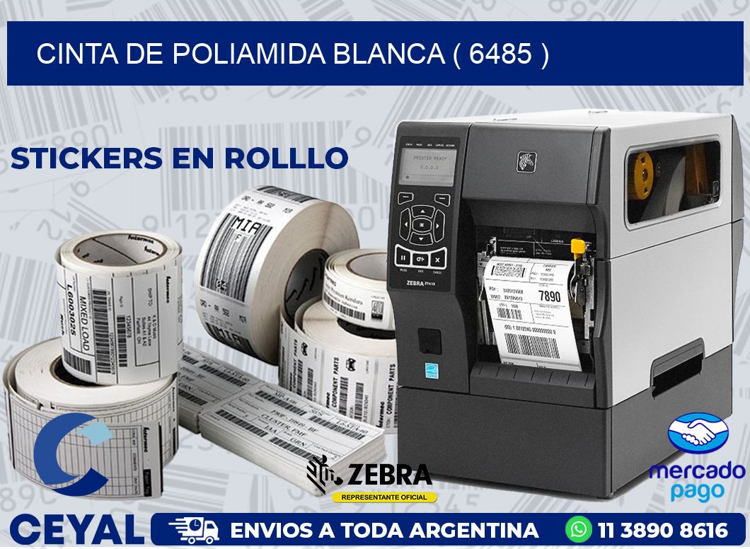CINTA DE POLIAMIDA BLANCA ( 6485 )