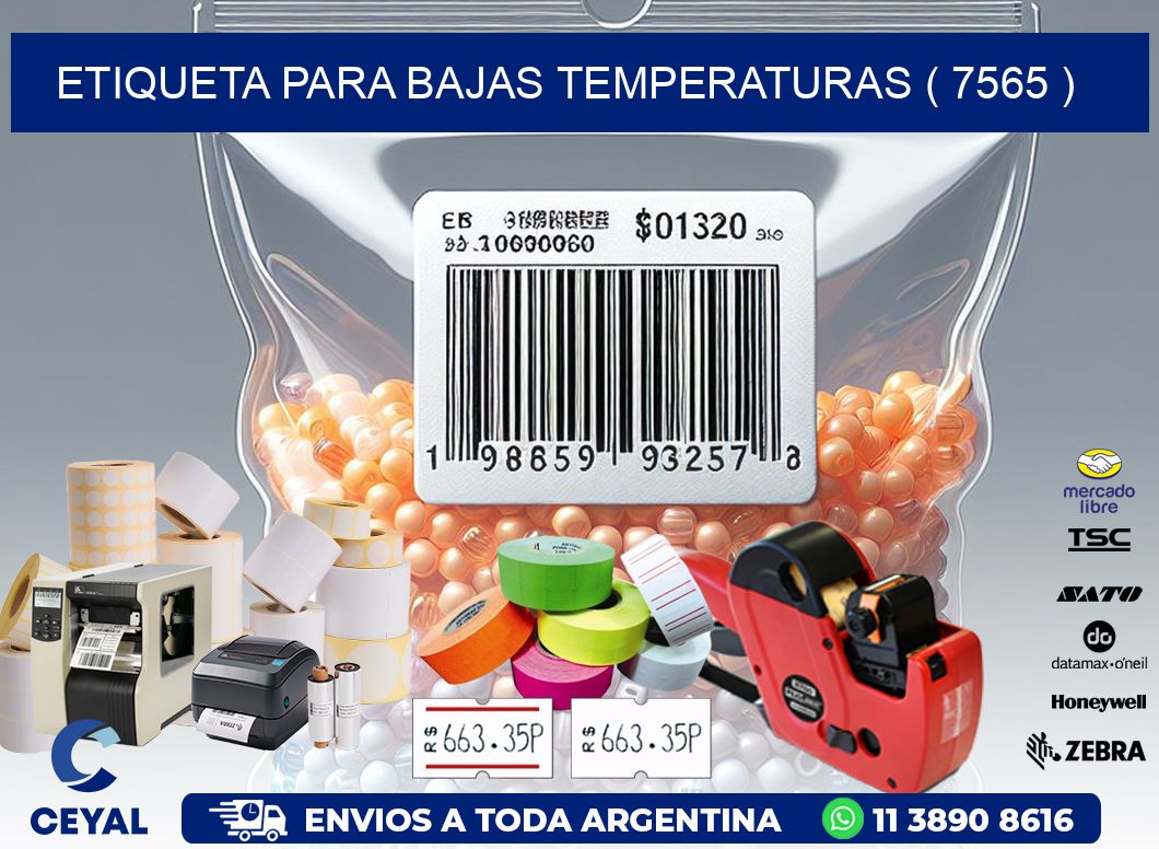 ETIQUETA PARA BAJAS TEMPERATURAS ( 7565 )