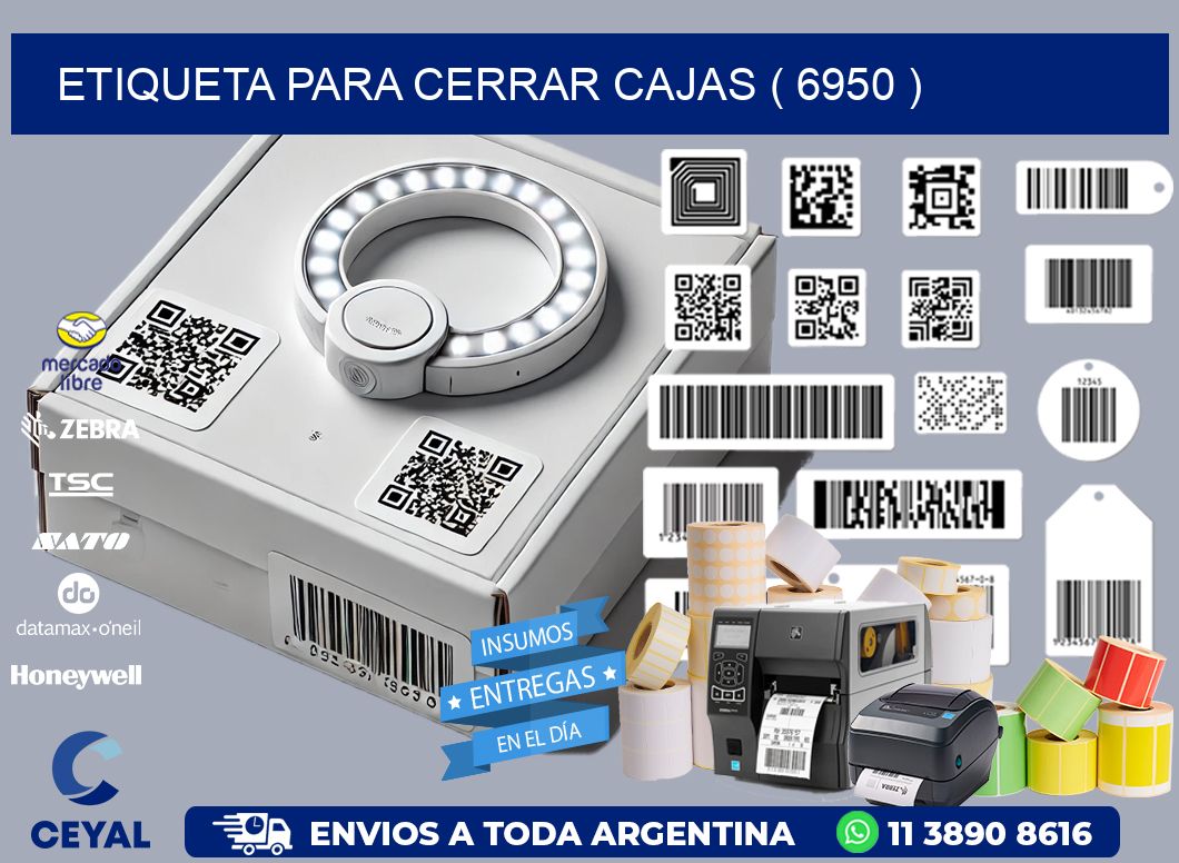ETIQUETA PARA CERRAR CAJAS ( 6950 )