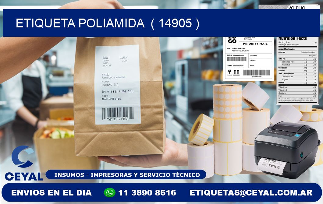 ETIQUETA POLIAMIDA  ( 14905 )
